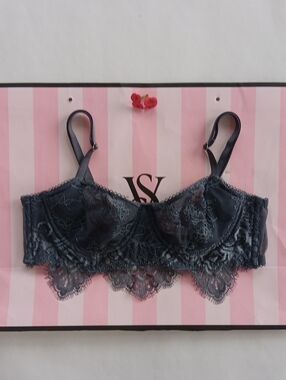 Victoria's Secret Dark Teal Lace Dream Angels Push-up Without Padding Size 34A